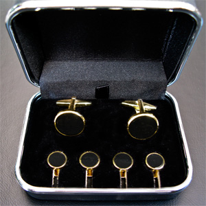 Bond Gold Tuxedo Stud Set